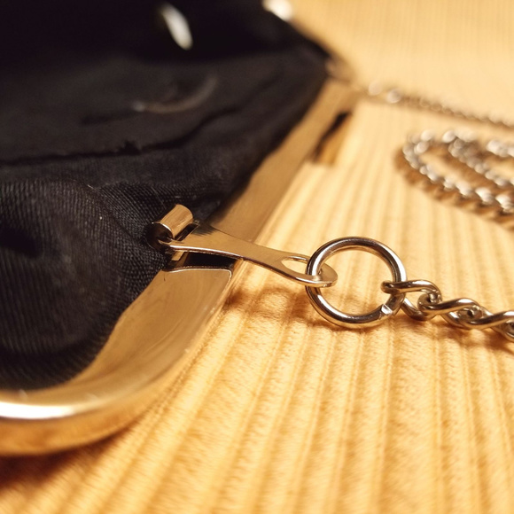 Aldo Satin Black Clutch - Picture 5 of 6